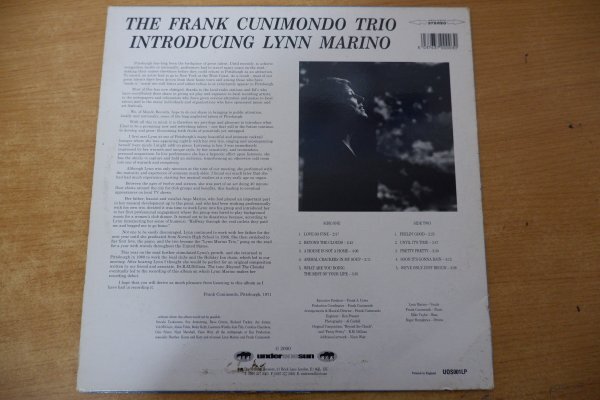 S3-194＜LP/UK盤＞The Frank Cunimondo Trio Introducing Lynn Marino / UOS001LPの画像2