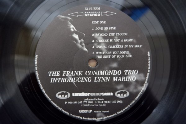 S3-194＜LP/UK盤＞The Frank Cunimondo Trio Introducing Lynn Marino / UOS001LPの画像4