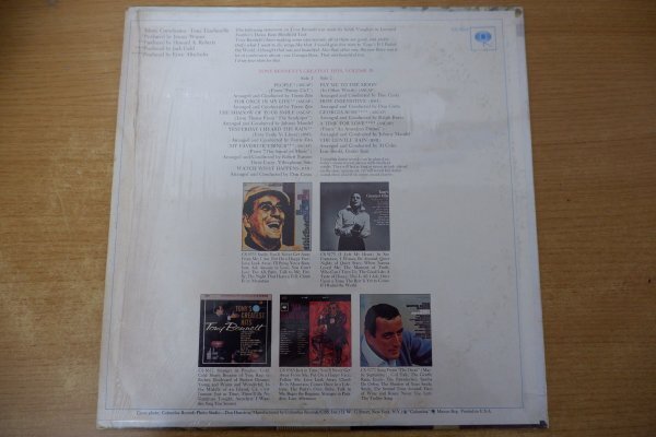 S3-202＜LP/US盤/美盤＞トニー・ベネット Tony Bennett / Tony Bennett's Greatest Hits Volume IV_画像2