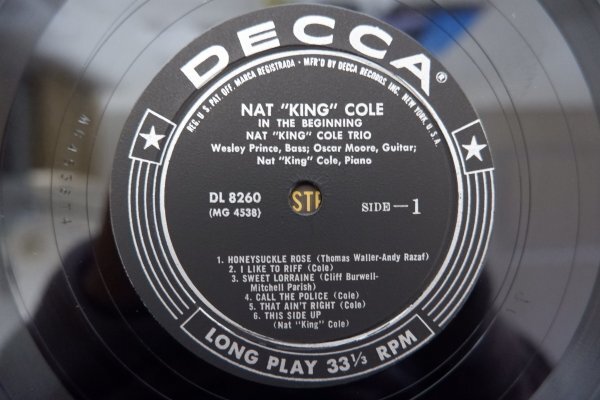 S3-214＜LP/US盤/美盤＞Nat 'King' Cole Trio / In The Beginningの画像4