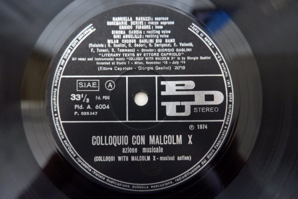 S3-317＜LP/伊盤/美盤＞Giorgio Gaslini / Colloquio Con Malcolm X (Colloquy With Malcolm X) A Musical Action Byの画像5