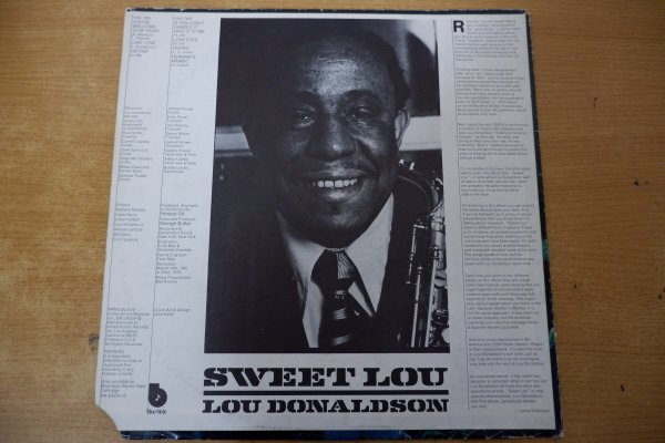 U3-042＜LP/US盤/美盤＞ルー・ドナルドソン Lou Donaldson / Sweet Louの画像2