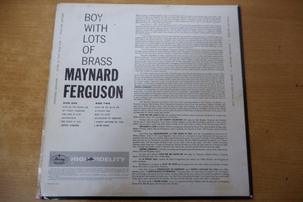 U3-096＜LP/US盤＞メイナード・ファーガソン Maynard Ferguson / Boy With Lots of Brass_画像2