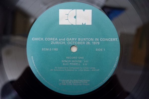 U3-212＜2枚組LP/US盤/美盤＞Chick Corea And Gary Burton / In Concert, Zrich, October 28, 1979の画像5