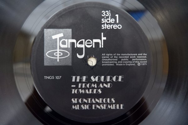 U3-221＜LP/UK盤＞Spontaneous Music Ensemble / The Source - From And Towardsの画像4