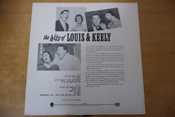 U3-279＜LP/US盤/美盤＞Louis & Keely / The Hits Of Louis & Keelyの画像2