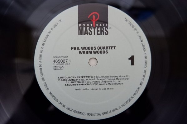 U3-288＜LP/蘭盤/美品＞フィル・ウッズ Phil Woods Quartet / Warm Woodsの画像4