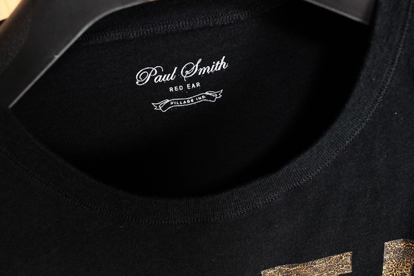 新品 ポールスミス レッドイヤー 日本製 コットン キュプラ FREE JAZZ 金ロゴ TシャツL黒 定価1.8万円/Paul smith RED EAR_画像3