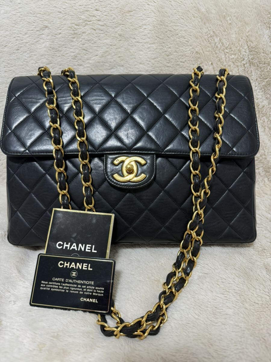 極美品　CHANEL デカマトラッセ　30 ダブルチェーン　ショルダーバッグ_画像1