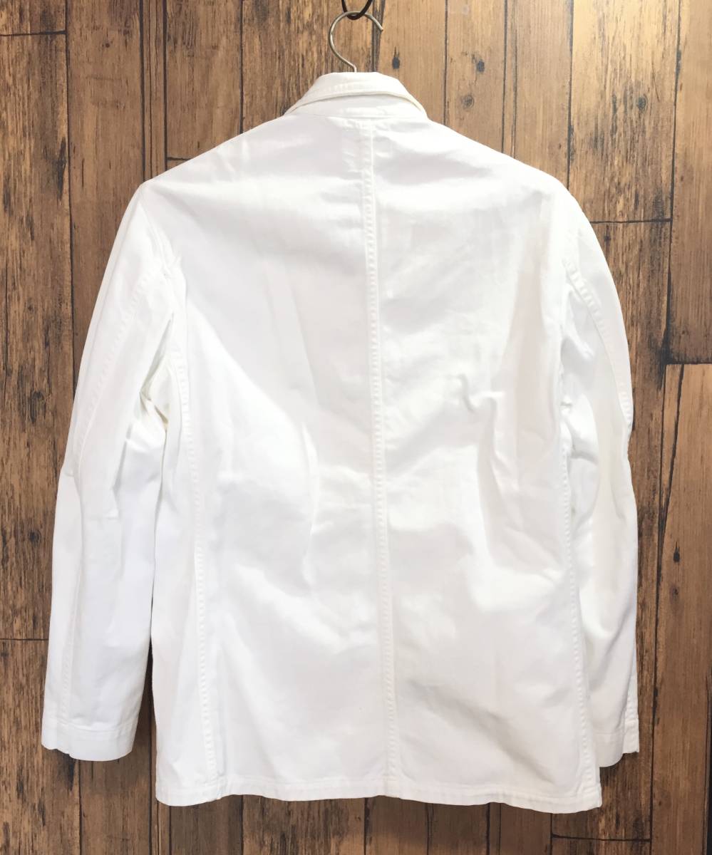 【貴重】 70's 米軍実物 メディカルアテンダント ジャケット MEDICAL ATTENDANT'S WHITE COTTON JACKET カバーオール BRILL BROS_画像3