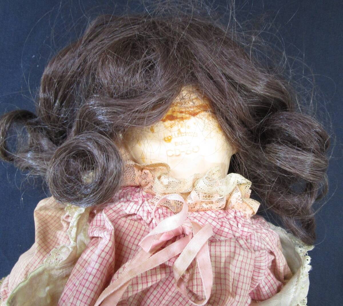 ○ Collector's Doll コレクターズドール CD-50 ビスクドール アンティークドール 約57cm 人形 ○K01-0429_画像3