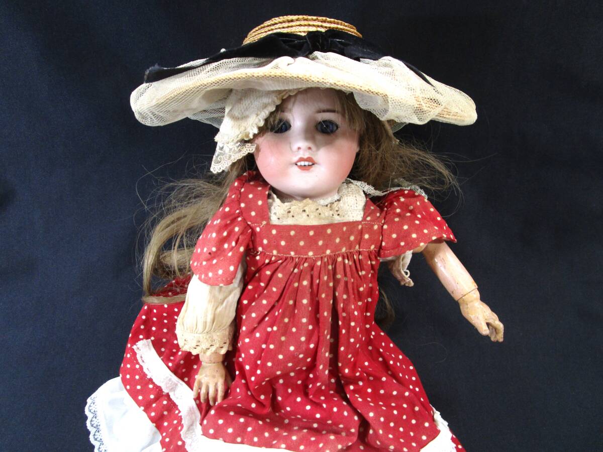 ○ S.F.B.J PARIS ビスクドール 約45cm フランス 人形 ○K02-0429