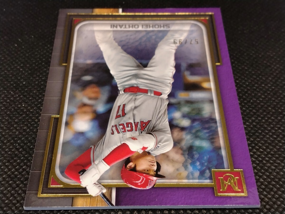 大谷翔平 99枚限定 アメジスト【2023 TOPPS MUSEUM COLLECTION #42 SHOHEI OHTANI AMETHYST PARALLEL】 エンジェルス ドジャース レアの画像4