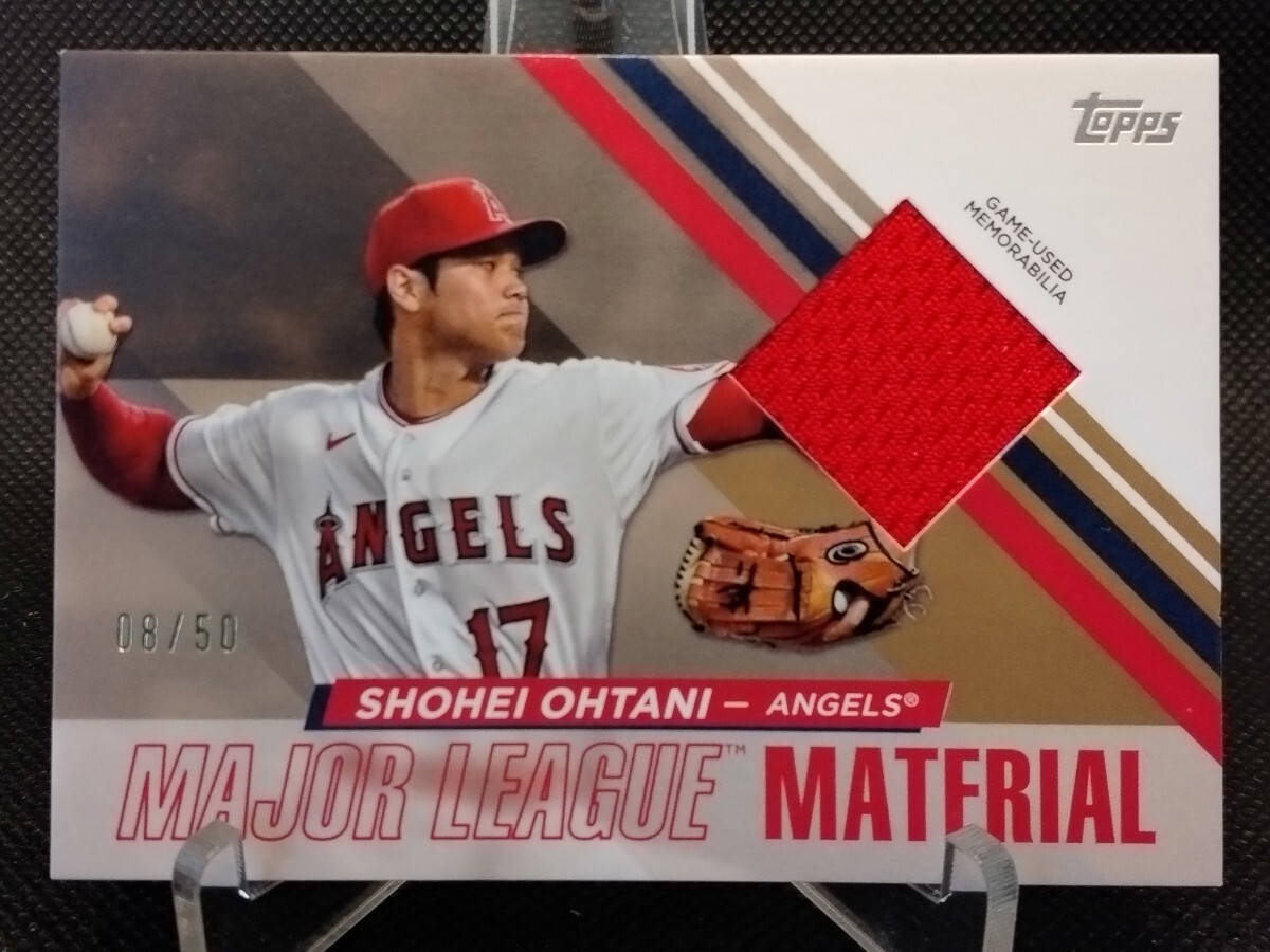 大谷翔平 50枚限定 レリック 金【2024 TOPPS SERIES 1 MAJOR LEAGUE MATERIAL SHOHEI OHTANI MLM-SO GOLD】 エンジェルス ドジャース レアの画像1