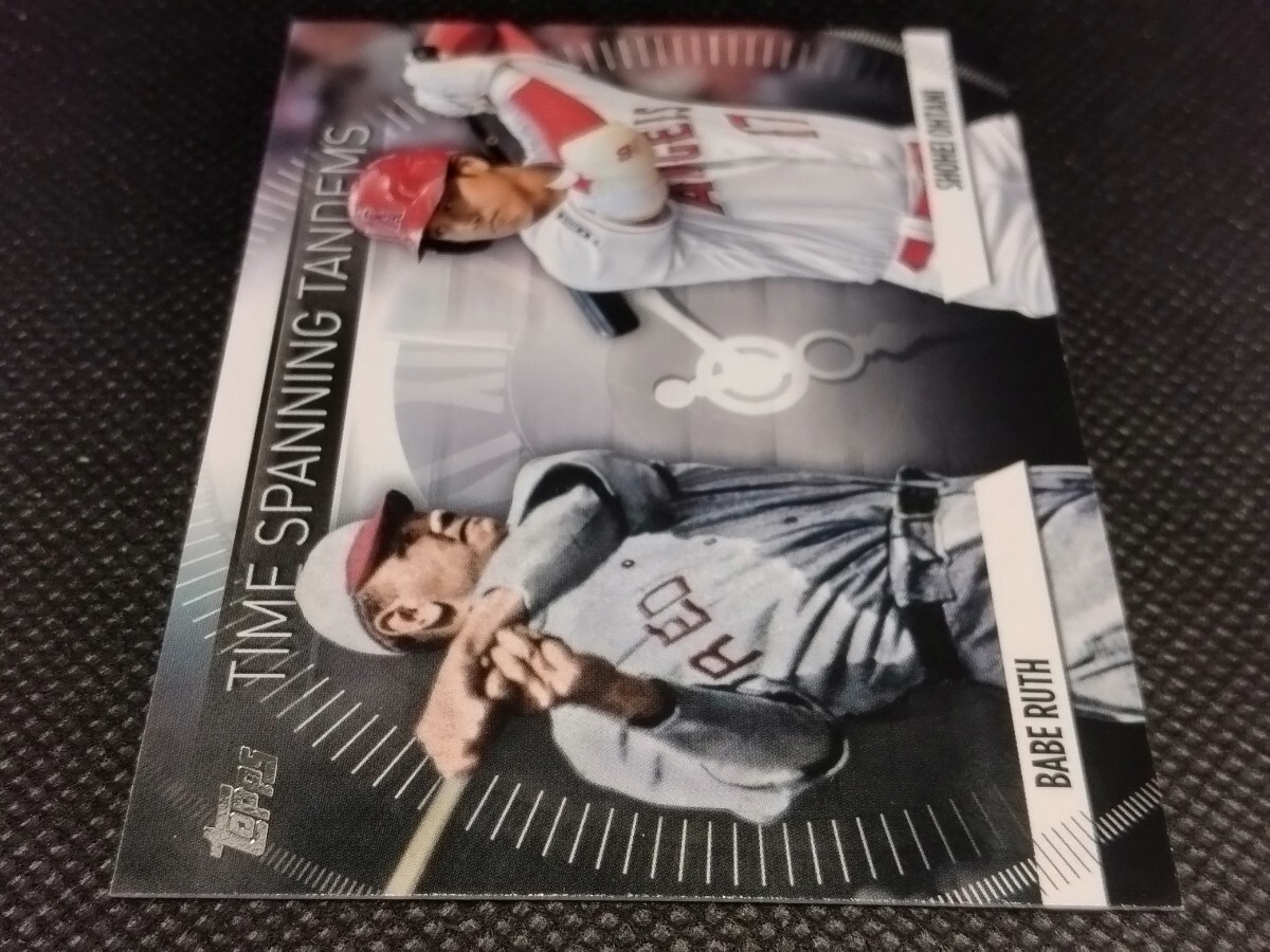 大谷翔平 ＆ ベーブ・ルース 【2023 TOPPS UPDATE TIME SPANNING TANDEMS TS-1 BABE RUTH SHOHEI OHTANI】 エンジェルス ドジャースの画像3