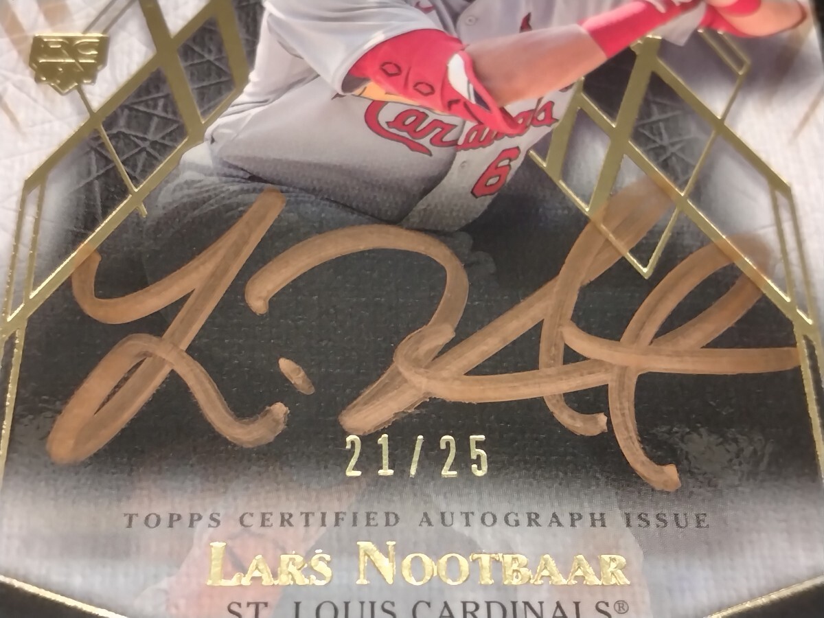 L.ヌートバー 25枚限定 直筆サイン 【2022 TOPPS TIER ONE BREAK OUT AUTOGRAPH LARS NOOTBAAR BOA-LN】 WBC 侍ジャパン カージナルスの画像5