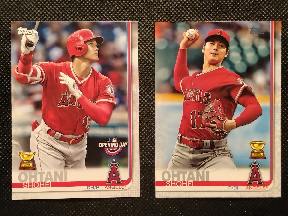  large . sho flat 2 pieces set [2019 TOPPS OPENING DAY #100 SHOHEI OHTANI][2019 TOPPS SERIES 2 #600 SHOHEI OHTANI] Angel sdoja-s