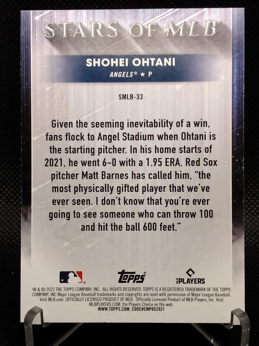 大谷翔平 2022 TOPPS 4枚組 【2022 TOPPS SERIES 1 STARS OF MLB SHOHEI OHTANI SMLB-24】 ほか3枚 エンジェルス ドジャースの画像5