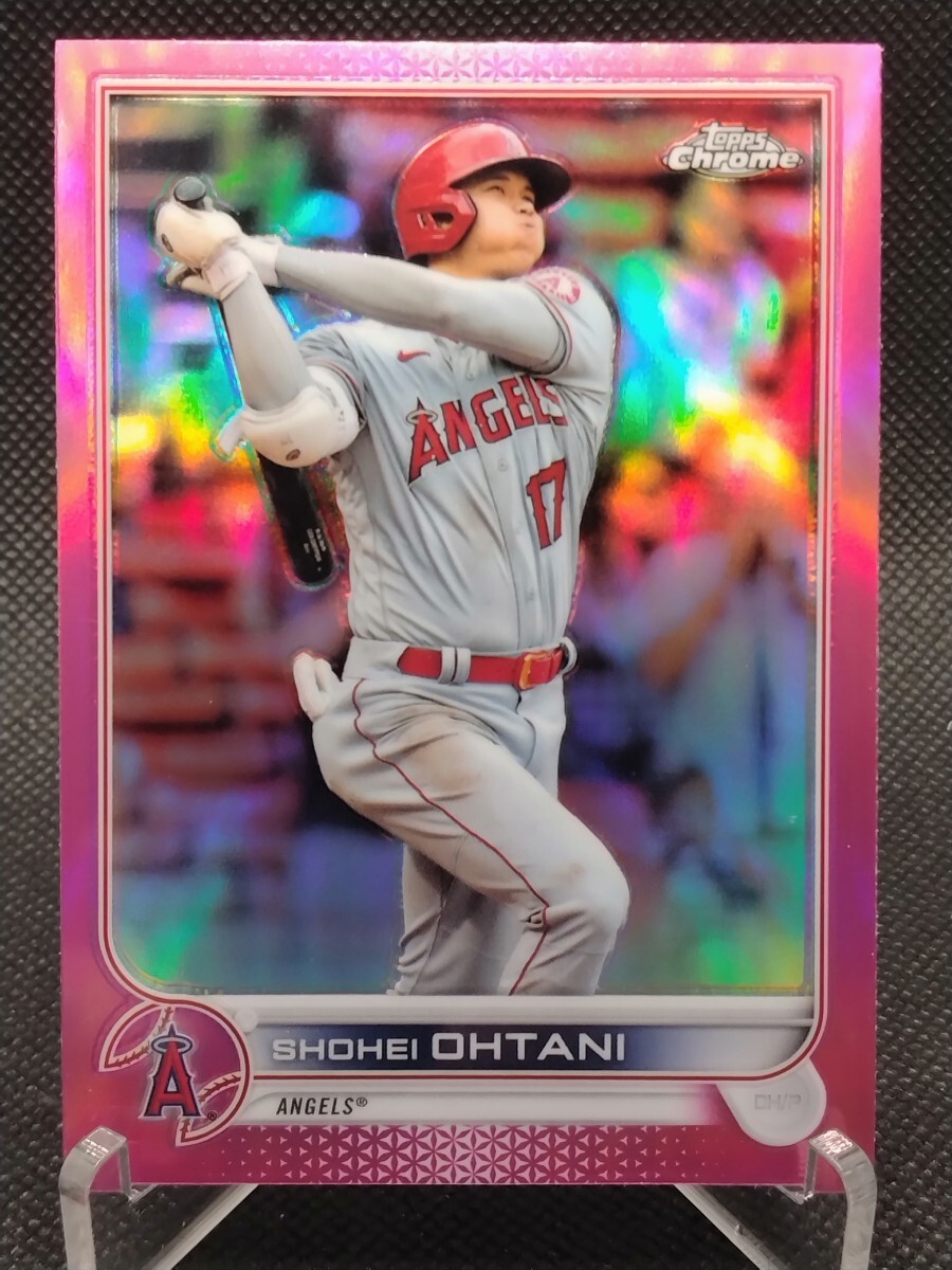 大谷翔平 ピンクリフラクター 【2022 TOPPS CHROME BASEBALL #1 SHOHEI OHTANI PINK REFRACTOR】 エンジェルス ドジャース_画像1