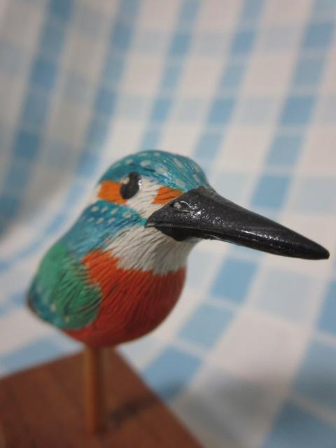  hand made wooden wild bird ornament leather semi 