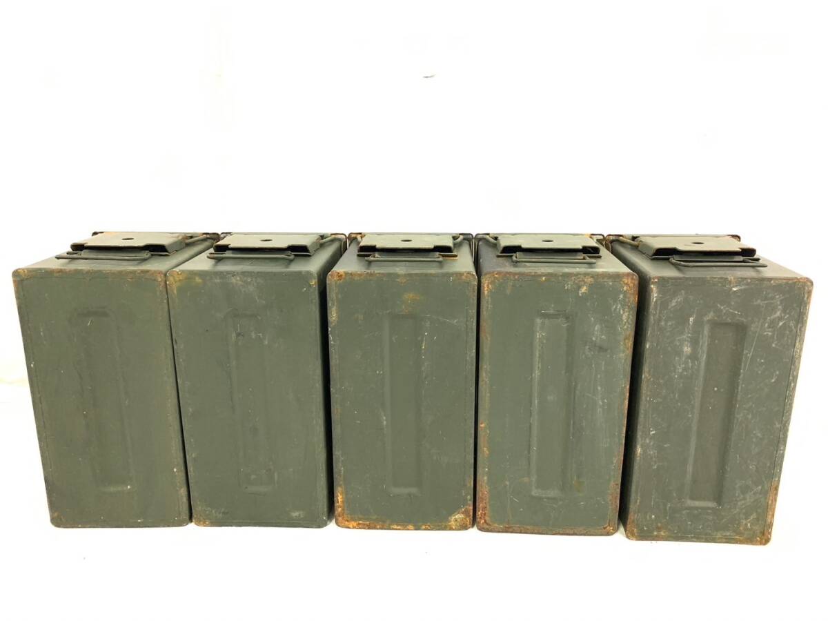 【米軍放出品】アンモボックス5個セット M2A1 AMMOBOX ミリタリー アンモ缶 アーモ缶 アモカン 工具箱 弾薬箱 サバゲー(140)XD15KK#24_画像4