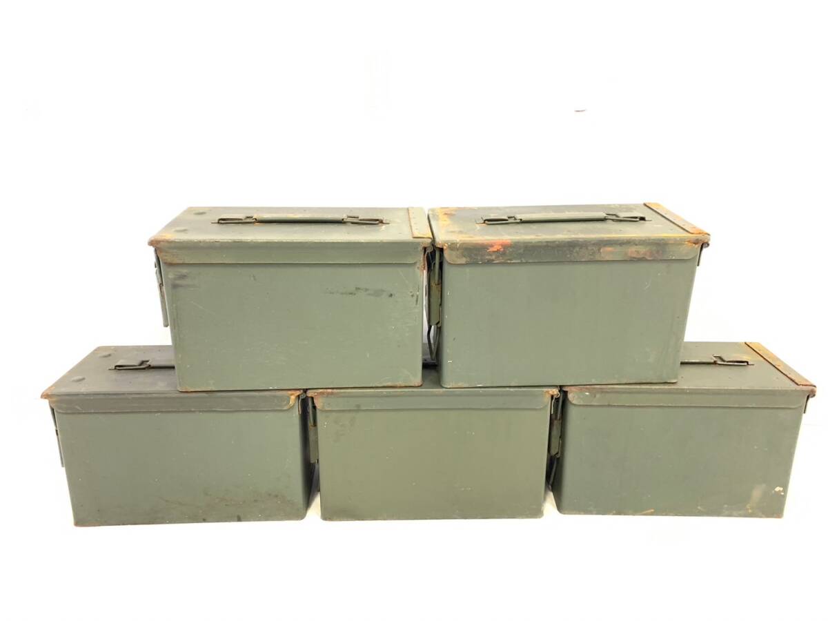 [ the US armed forces discharge goods ] Anne mo box 5 piece set M2A1 AMMOBOX military Anne mo can a-mo can a mocha n tool box . medicine box airsoft (140)XD16AK-2#24-T