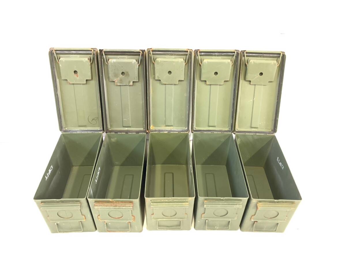 [ the US armed forces discharge goods ] Anne mo box 5 piece set M2A1 AMMOBOX military Anne mo can a-mo can a mocha n tool box . medicine box airsoft (140)XD16AK-2#24-T