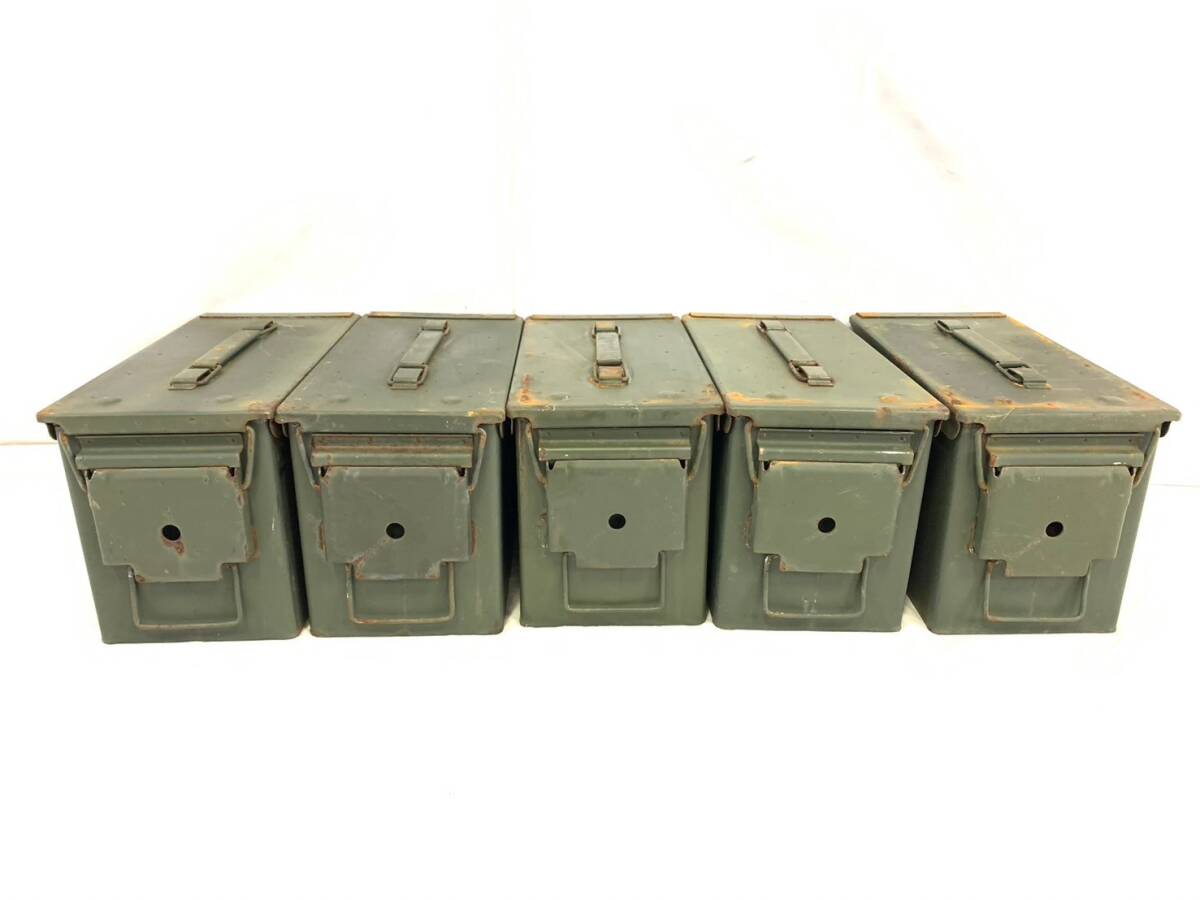 [ the US armed forces discharge goods ] Anne mo box 5 piece set M2A1 AMMOBOX military Anne mo can a-mo can a mocha n tool box . medicine box airsoft (140)XD16AK-2#24-T