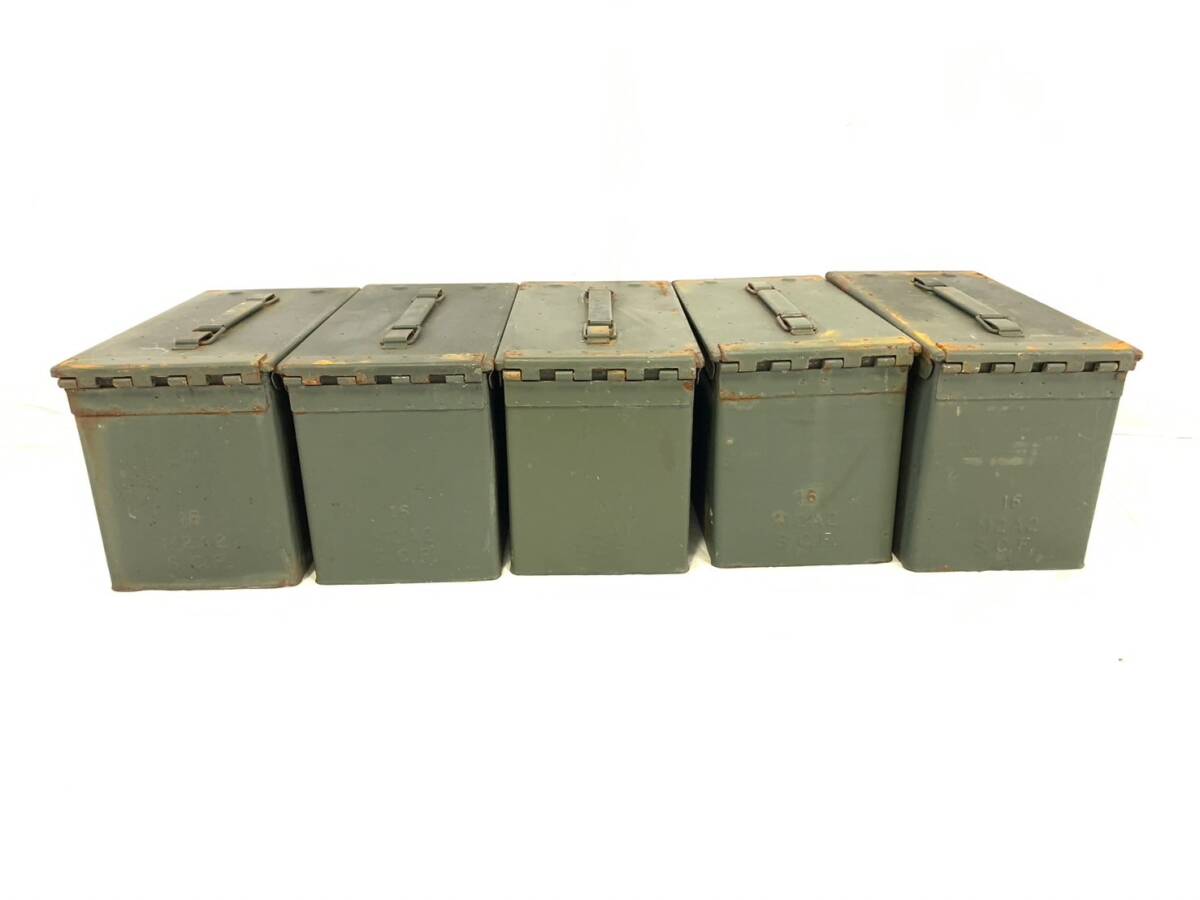 [ the US armed forces discharge goods ] Anne mo box 5 piece set M2A1 AMMOBOX military Anne mo can a-mo can a mocha n tool box . medicine box airsoft (140)XD16AK-2#24-T