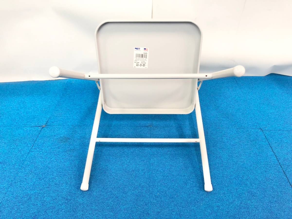  free shipping the US armed forces discharge goods unused MECO folding chair 4 legs set office mi-tin glue m Mid-century conference room Setagaya base (180)CD24H