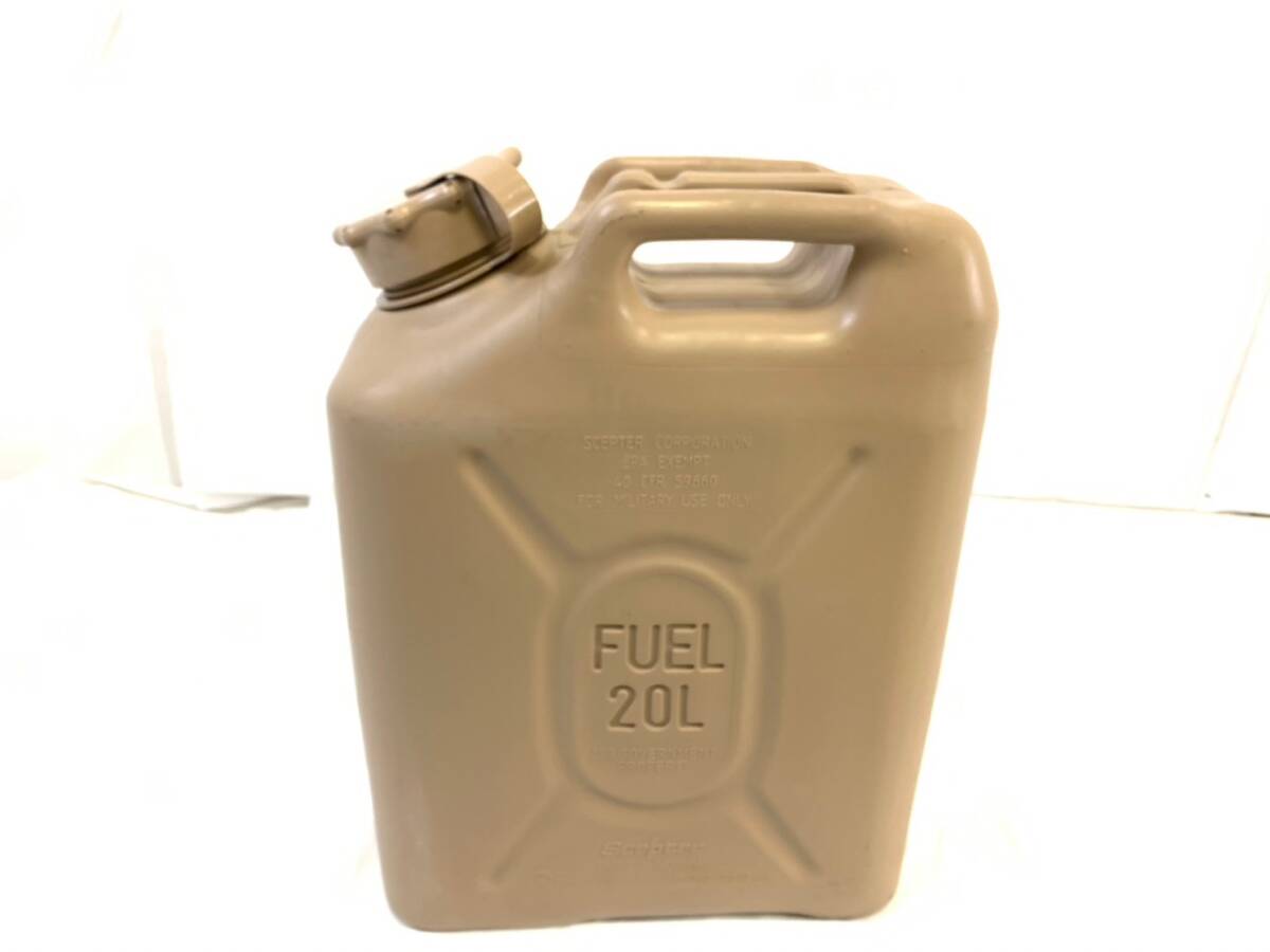 【米軍放出品】☆未使用品 フューエルタンク 燃料タンク ジェリカン 5GAL 20L ポリタンク キャンプ アウトドア (120) ☆XD10BK-2#24の画像2