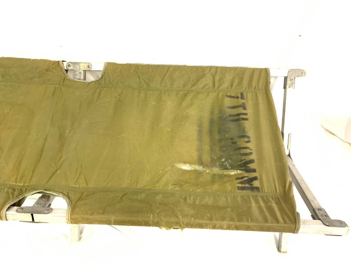 米軍放出品 コット フォールディングベッド 折りたたみベッド キャンプ アウトドア 野戦アルミベッド ミリタリー サバゲー(140)XD25MK#24の画像4