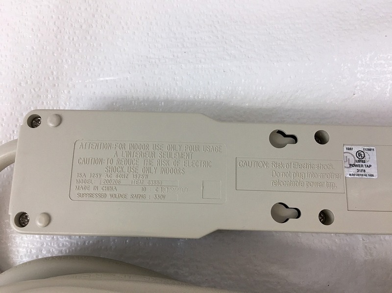 [ the US armed forces discharge goods ] unused goods Inland surge protector power supply tap outlet tap 6.PROSURGE1000 (60)*CD2L
