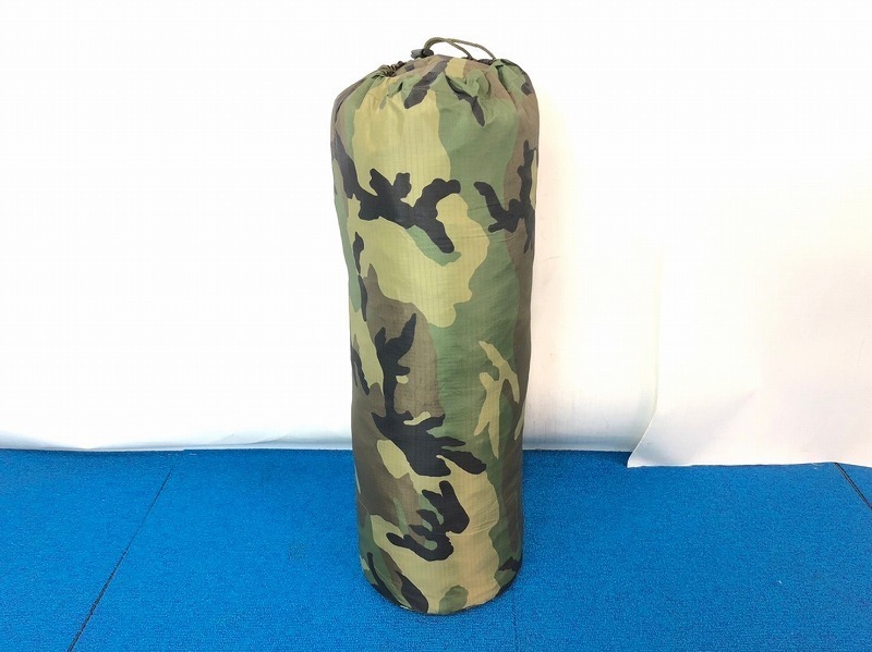 [ the US armed forces discharge goods ] unused goods camouflage bag nylon bag storage bag diameter 20cm× height 60cm ( cat pohs )*CD25E