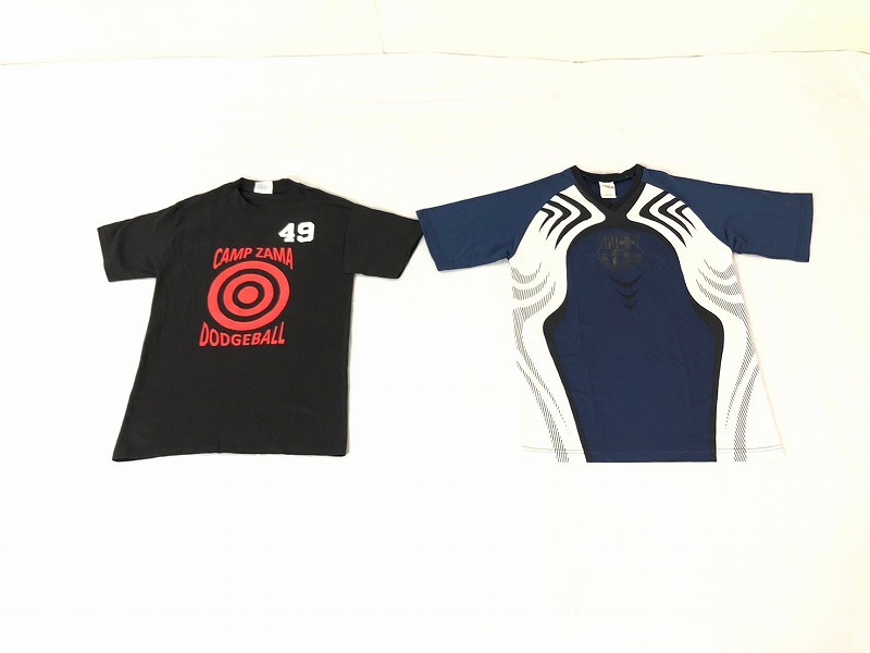 【米軍放出品】Tシャツ 8枚(ブラック2枚/ネイビー6枚) Sサイズ キャンプ座間ドッジボール (80) ☆BC13JK-W#24の画像2