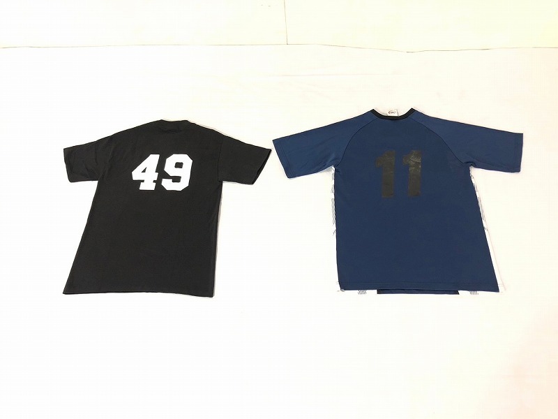 【米軍放出品】Tシャツ 8枚(ブラック2枚/ネイビー6枚) Sサイズ キャンプ座間ドッジボール (80) ☆BC13JK-W#24の画像3