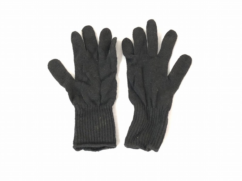 【米軍放出品】未使用品 手袋 グローブ XLサイズ 10組 ウール100% 寒冷地グローブ用インサート 黒/ブラック (60) ☆BD2BK-W#24の画像2