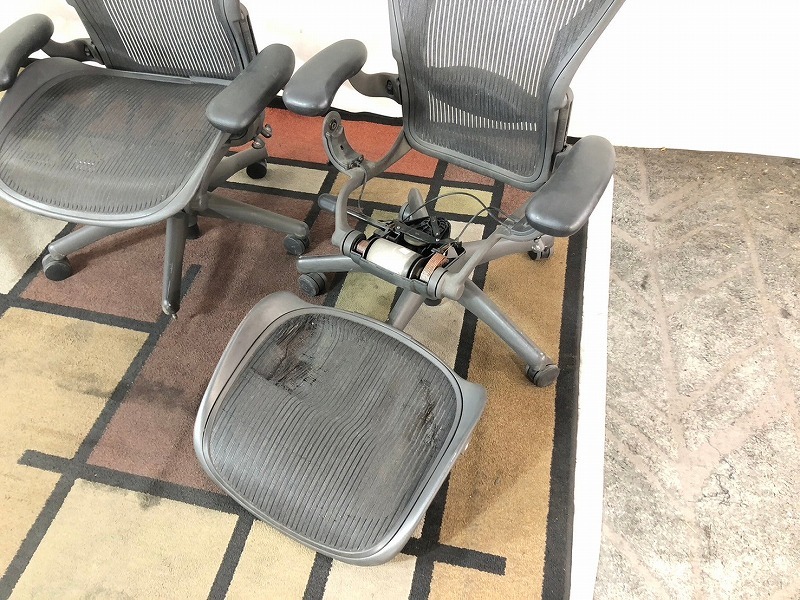 [ вооруженные силы США сброшенный товар ]HermanMiller/ Herman Miller Aaron стул 3 ножек снятие деталей офис стул стул с высокой спинкой (260×3) BD11GM-W#24
