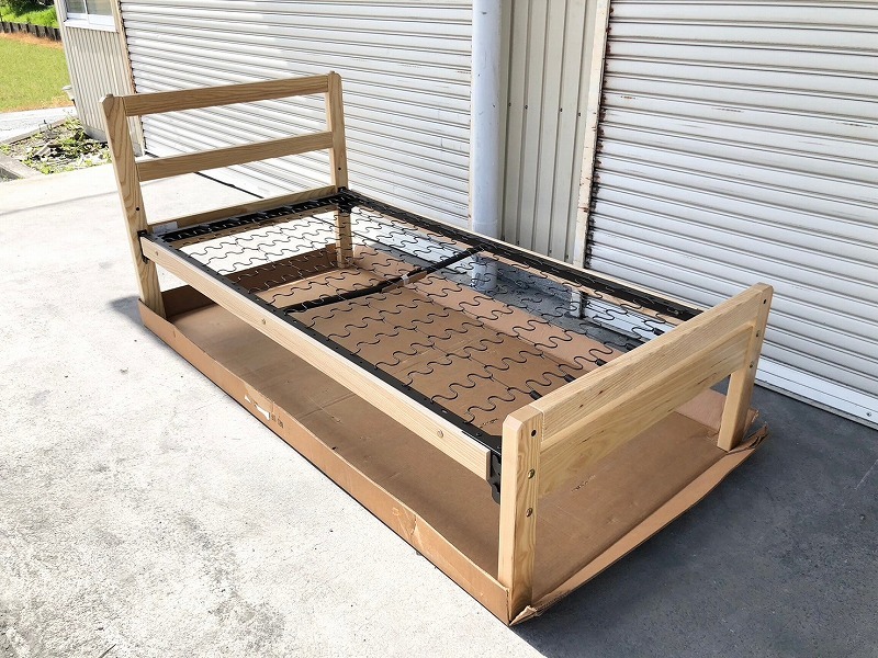 [ the US armed forces discharge goods ] unused goods single bed wooden natural oak bed frame Rodco-Brandt *BD17HM-W#24