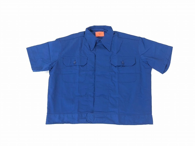 【米軍放出品】未使用品 半袖シャツ Lサイズ 20枚 ジャケット メンズ 青/ブルー (120)☆CD22Hの画像2