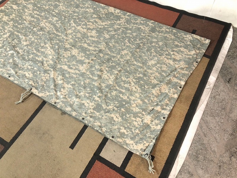 [ the US armed forces discharge goods ] tarpaulin seat waterproof seat tarp digital camouflage 207cm×230cm military camp (60) *BD25RK-W#24