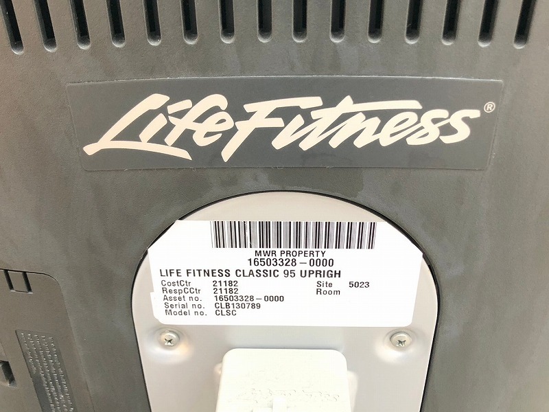 【米軍放出品】アップライトバイク 2台 ジムマシン トレーニング エクササイズ LifeFitness CLSC ☆BB15KM-W#24_画像10