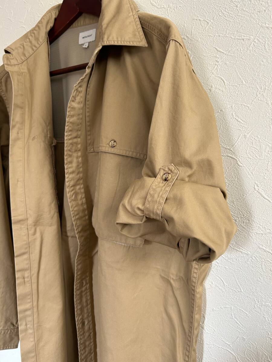 【未使用品】WOOLRICH ウールリッチ アウトドアシャツ スタックシャツ アウトドア カジュアル L ベージュ BEIGE 人気 格安 アメカジ_画像3