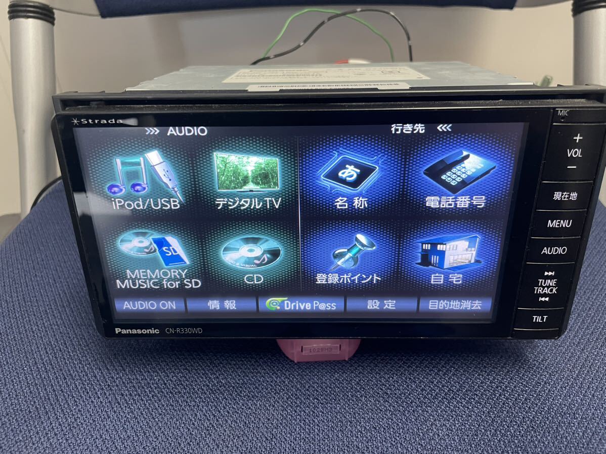 ★動作確認済 パナソニック Panasonic CN-R330D Bluetooth SDナビ TV CD カーナビ メモリーナビ ストラーダ★の画像1