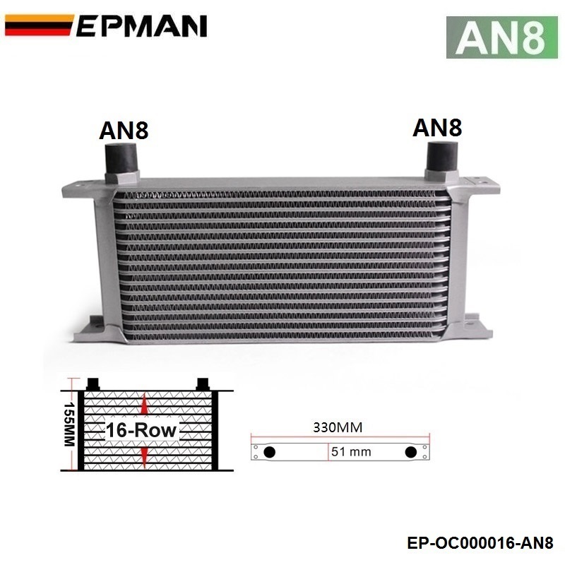汎用オイルクーラー　16段　AN8 AN10_画像2