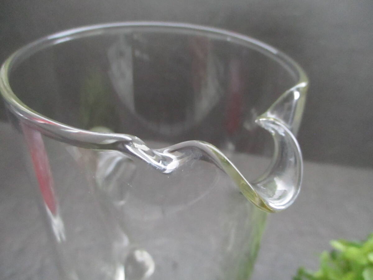 [ Showa Retro ] crystal стекло питчер кувшин стиль . примечание .. стеклянный товар стекло производства изделия из стекла gala спот интерьер украшение украшение 