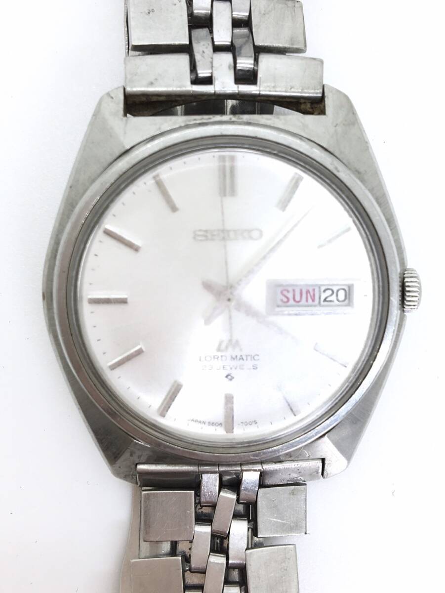  【120円】 SEIKO セイコー 腕時計 5606-7000 ロードマチック 自動巻き 稼働品_画像3