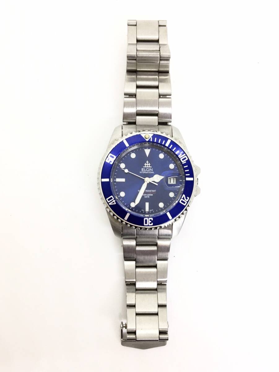  【120円】 ELGIN エルジン 腕時計 FK-531 自動巻き リューズはずれ 稼働品の画像2