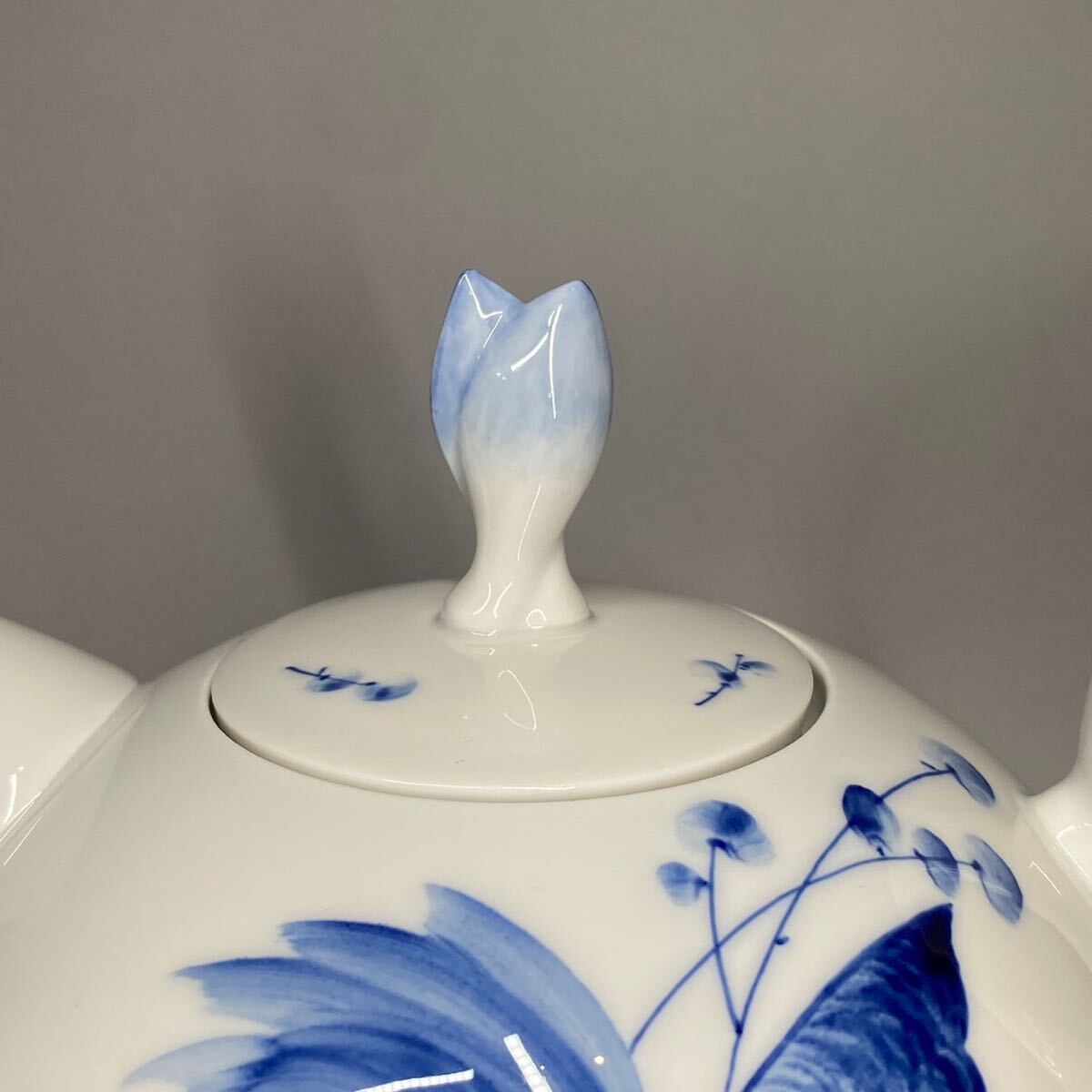 マイセン 青い花 ブルーフラワー ティーポット クリーマー シュガーポット Meissen ティーセット の画像7