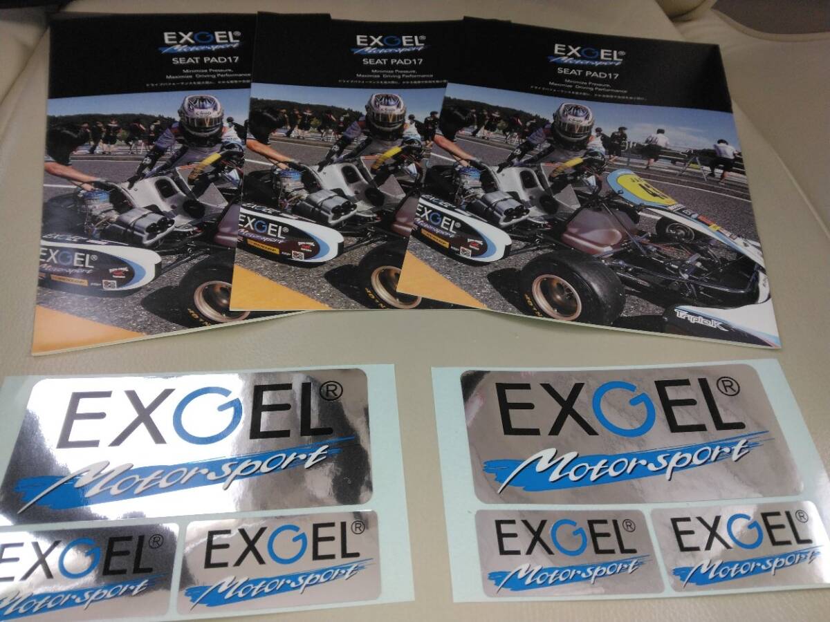 エクスジェル EXGEL MOTORSPORT ステッカー 6枚_画像1